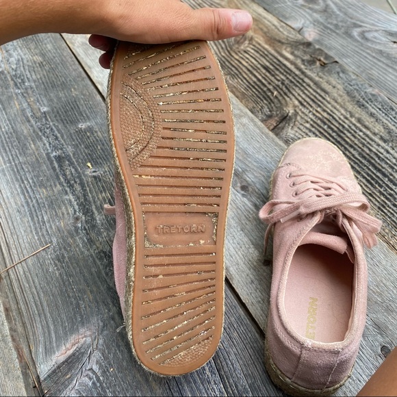 Tretorn Eve2 Pink Suede Espadrille Sneakers - Picture 7 of 10